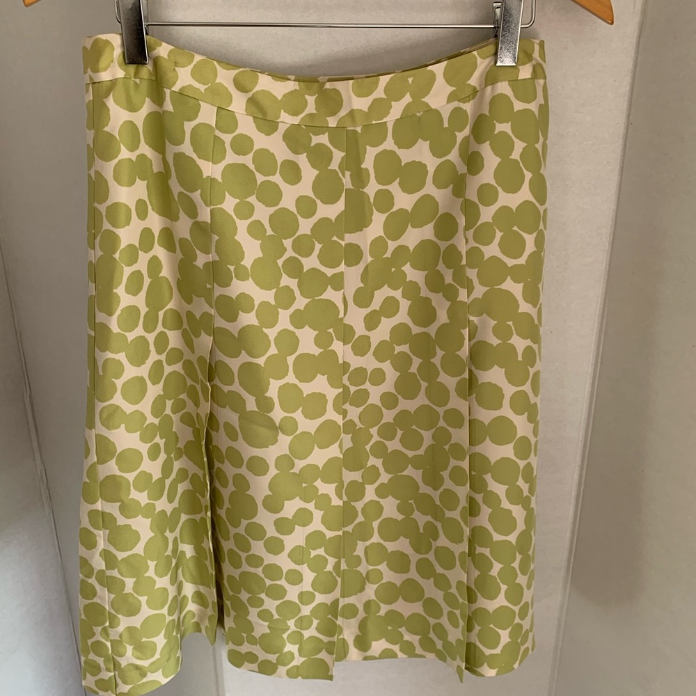 Banana Republic Green Polka Dot Skirt